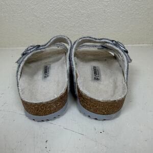 Birkenstock Arizona Kids Gray Wool Slip On Slides Buckle Sandals Sz 13-13.5